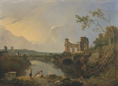 Italiaans Landschap (Ochtend) door Richard Wilson